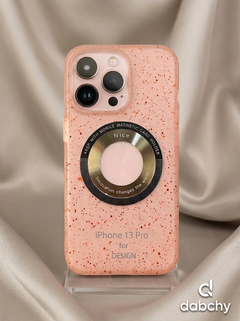 Coque Magnétique iPhone 13 Pro – Effet Pailleté / Terrazzo (Neuve)