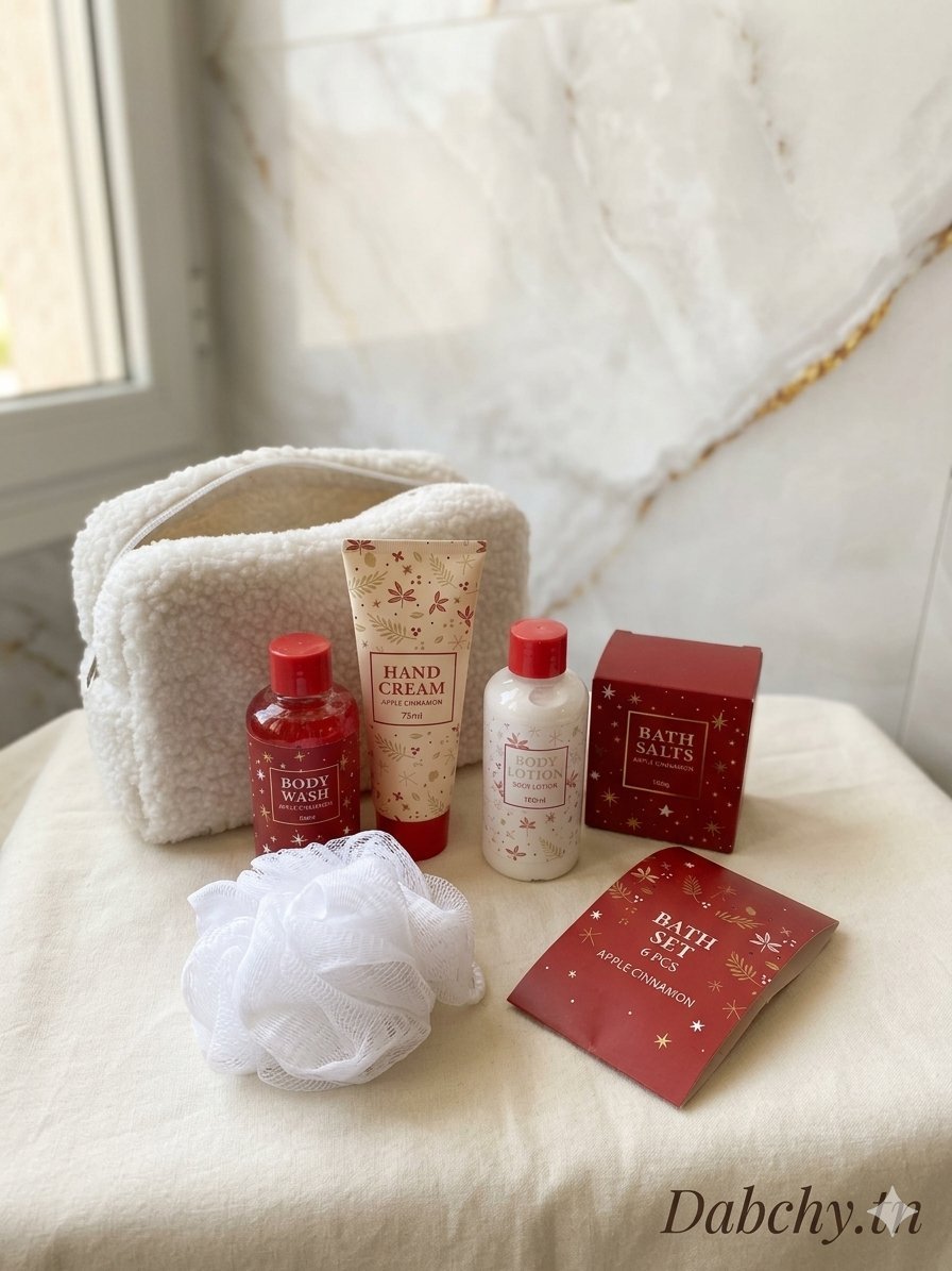 🎄 Coffret Bain & Bien-être Pomme-Cannelle (Neuf) 🎄