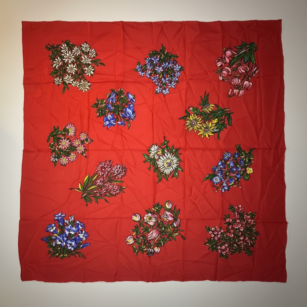 Foulard rouge made in swiss