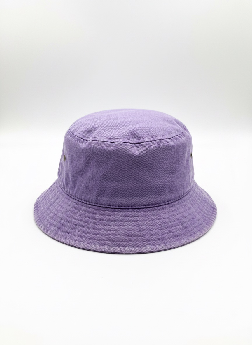 Ce bob en coton violet avec œillets