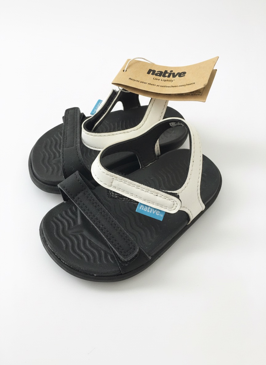 Ce sont des sandales Native Shoes modèle Charley Sugarlite