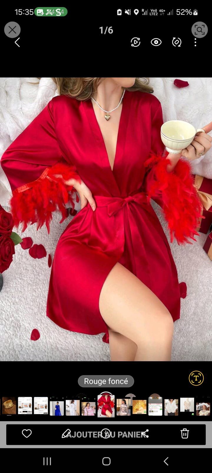 Robe effet satiné