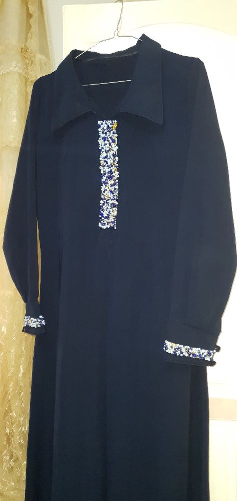 Robe bleu marine + foulard