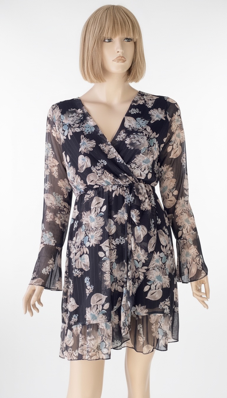 Une robe fleurie en mousseline