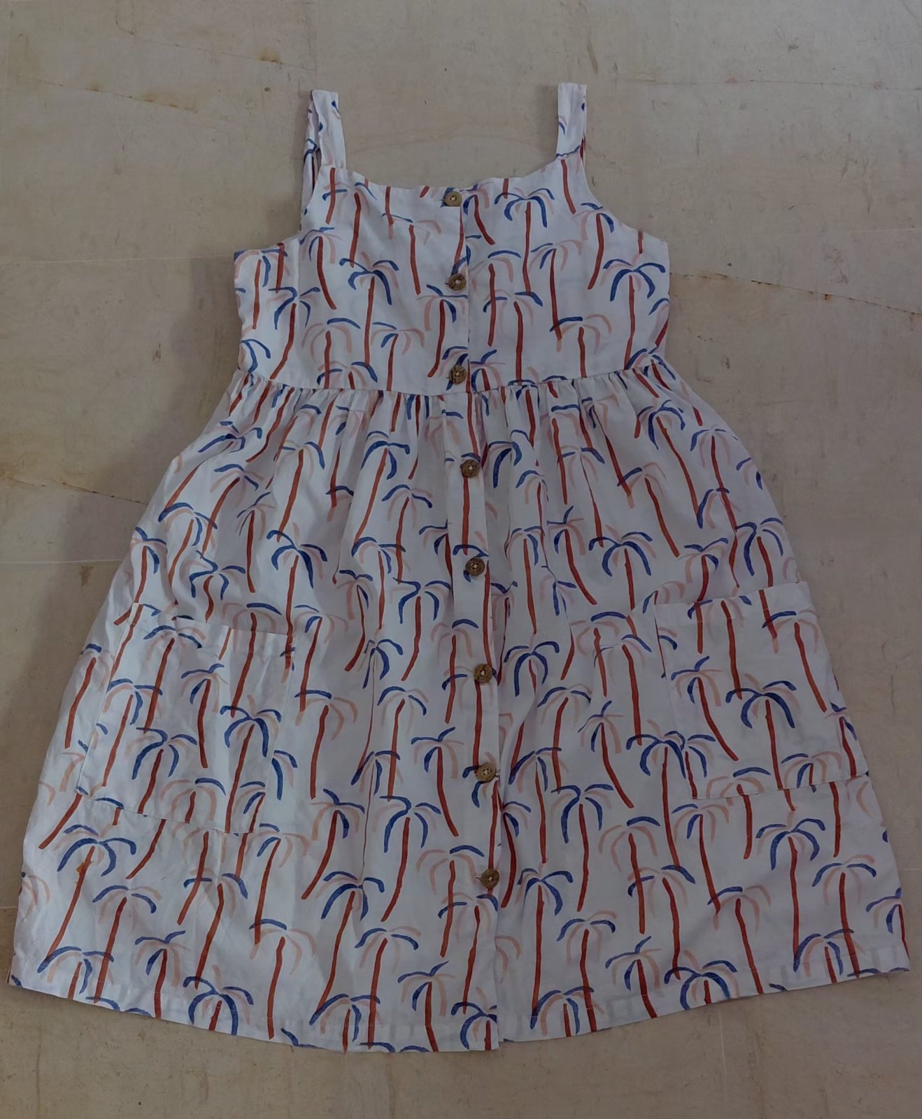 Robe MANOR Junior imprimée palmiers – Taille 164 / XS-S