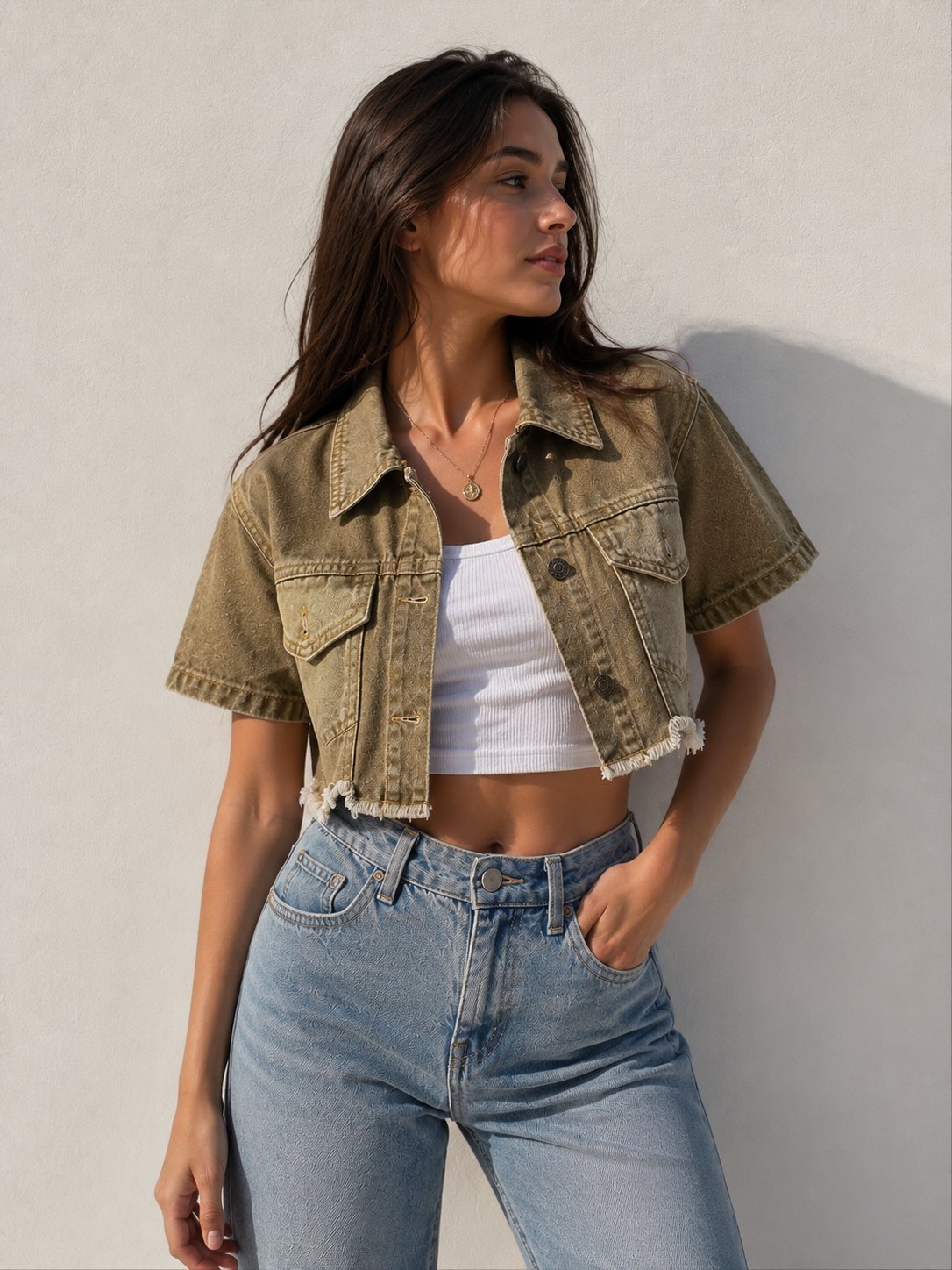 Mini veste en jean 