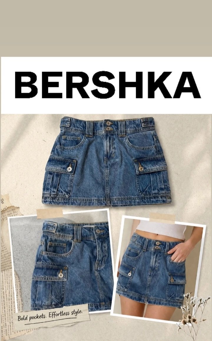 Jupe mini en Jean Bershka 