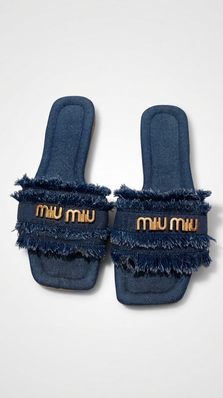 Mules en denim 