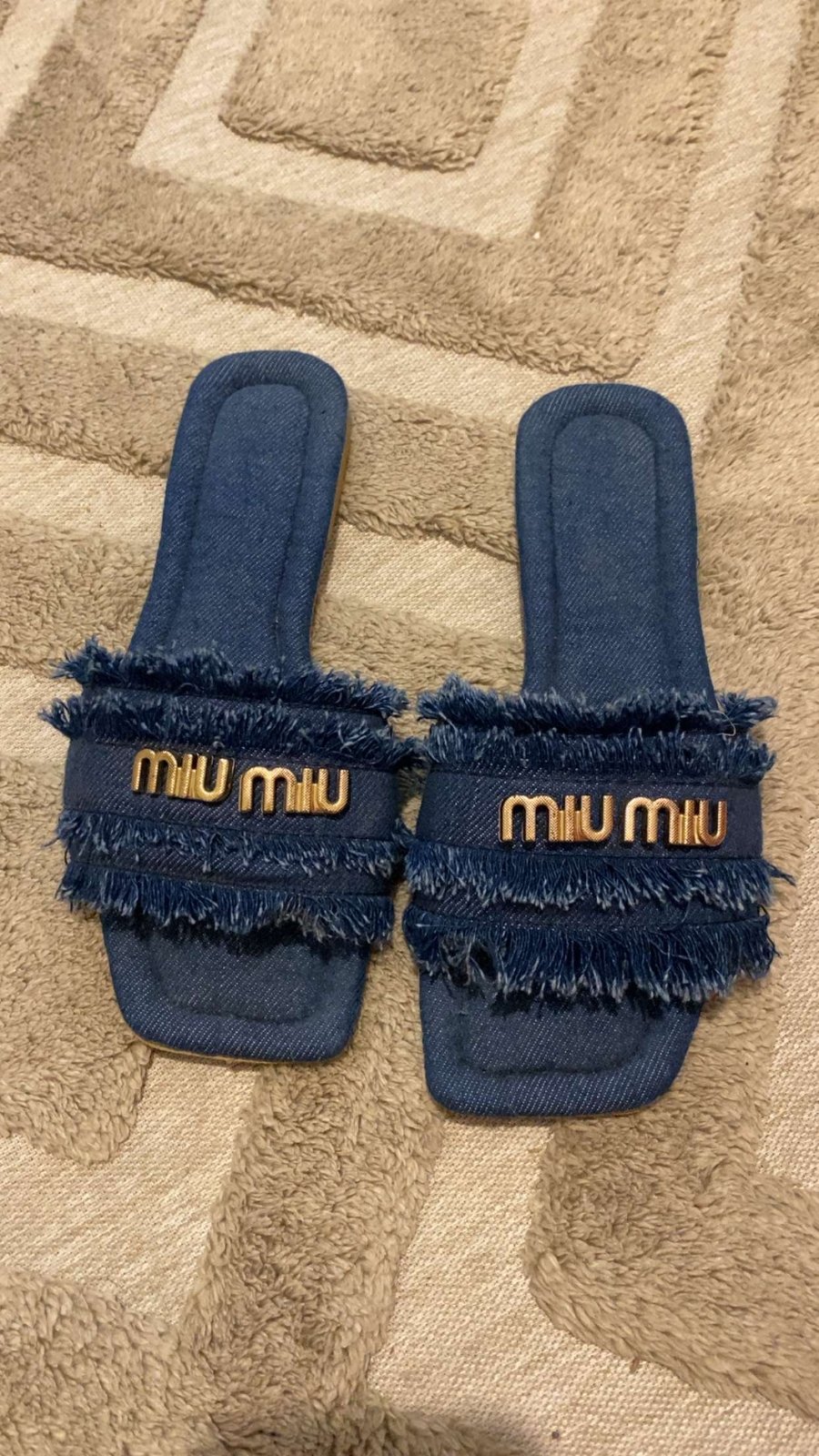 Mules en denim 