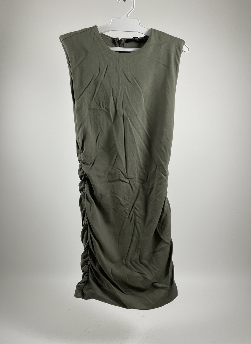 Robe en cotton avec des épaules