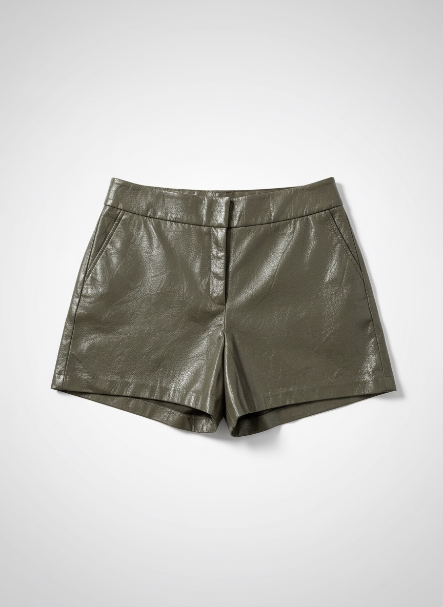 Short semi cuir