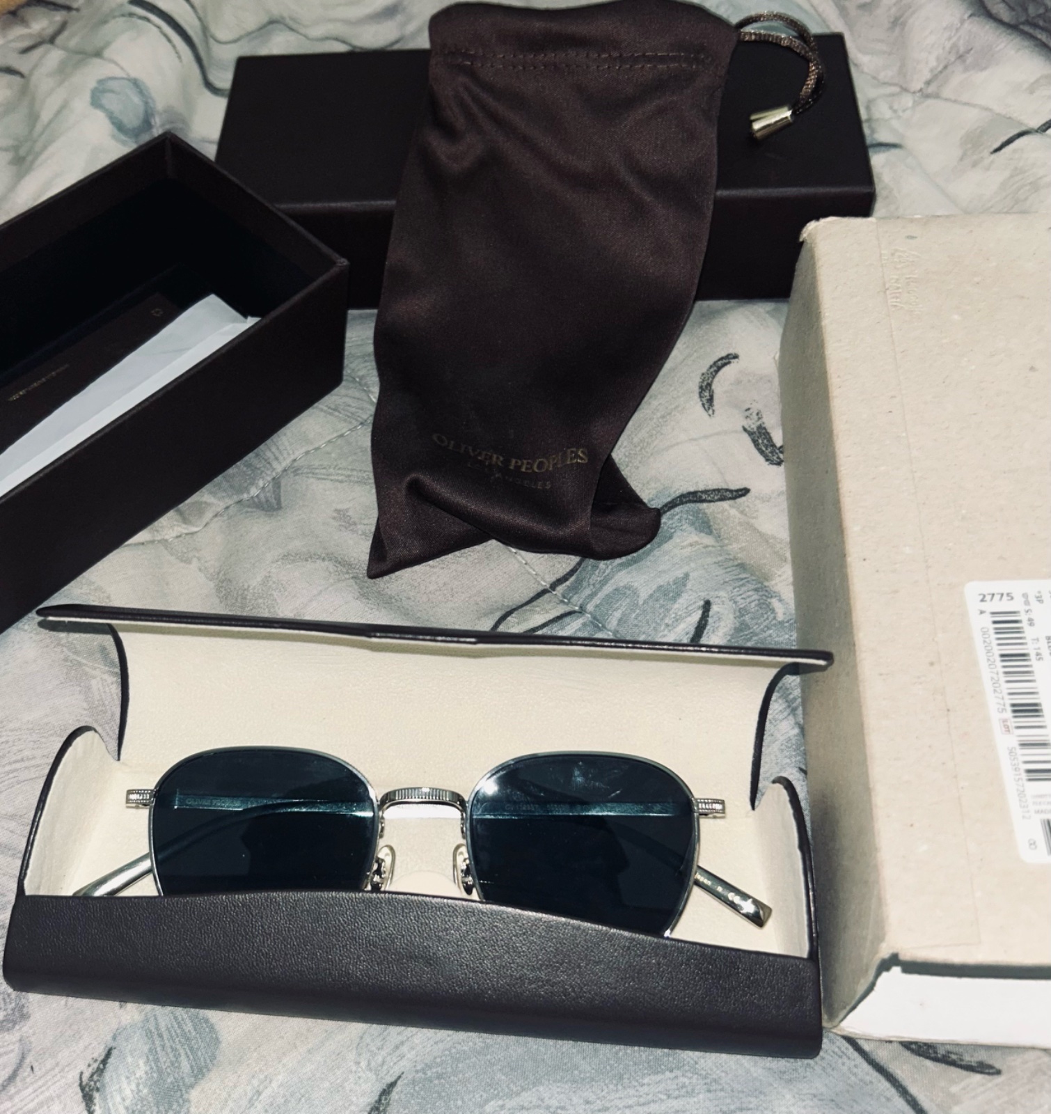 Lunette fram silver titanium