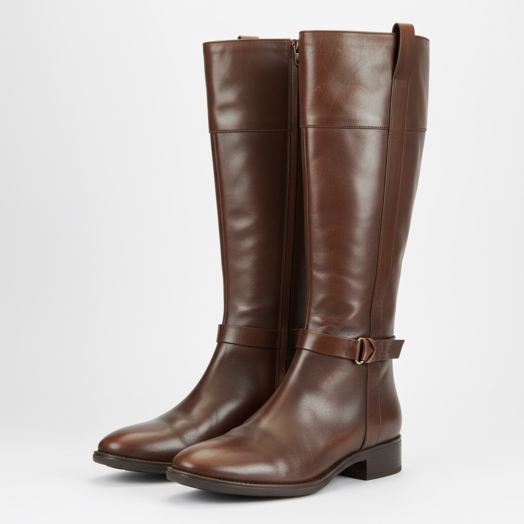 Bottes GEOX en cuir marron 