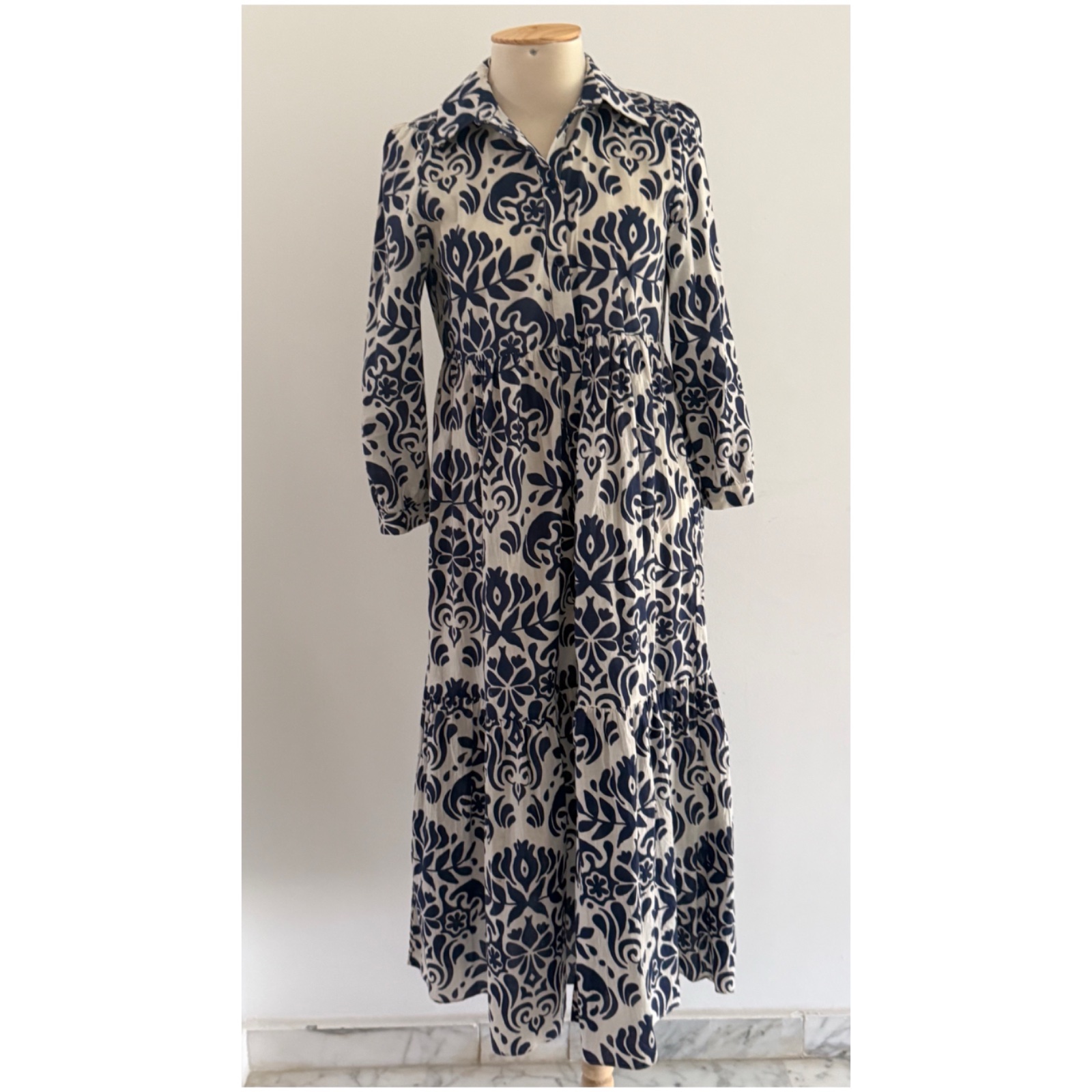 Robe Zara bicolore bleu/blanc