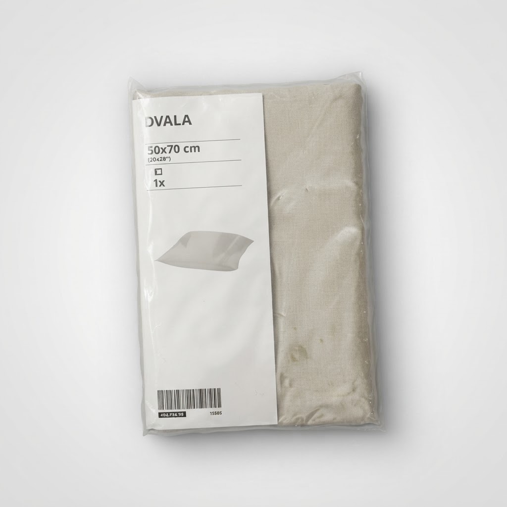 Un pack de 2 taies d'oreillers DALVA (Ikea)