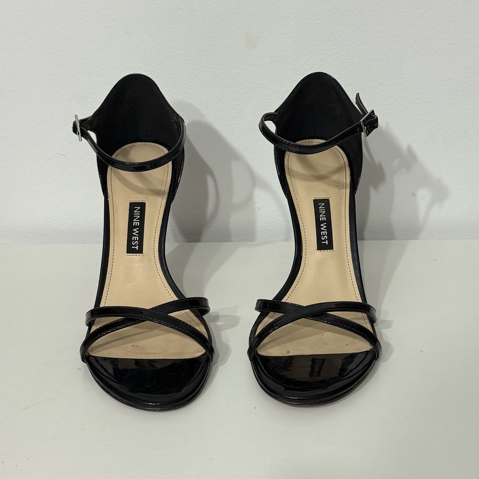 Sandales à talons (Nine West) Vernis noir 