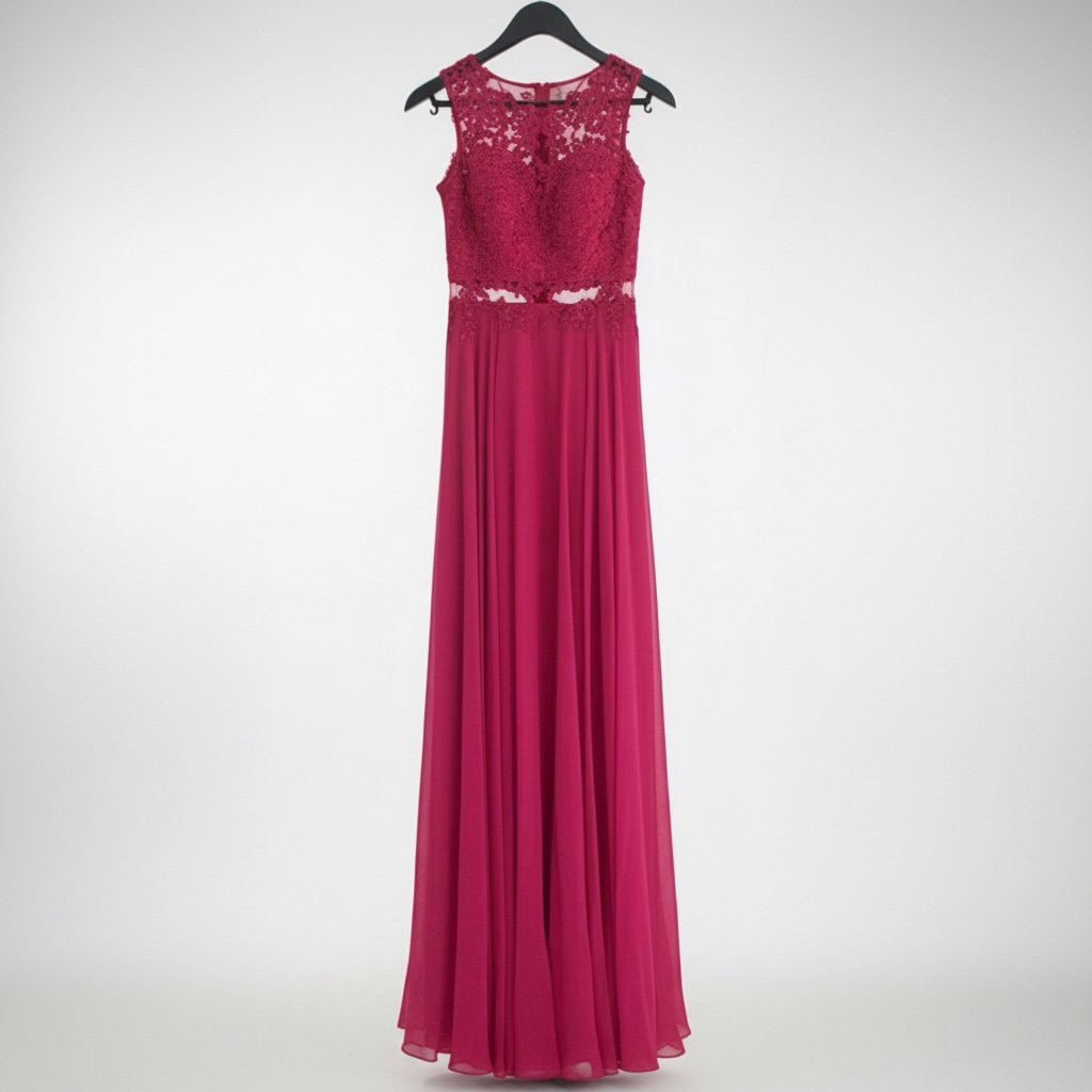 Robe longue rose Promulias Paris