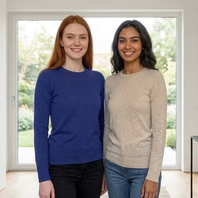 2 pulls MANGO (bleu/beige)
