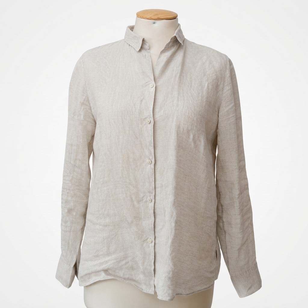 Chemise Massimo Dutti beige clair (manches longues)