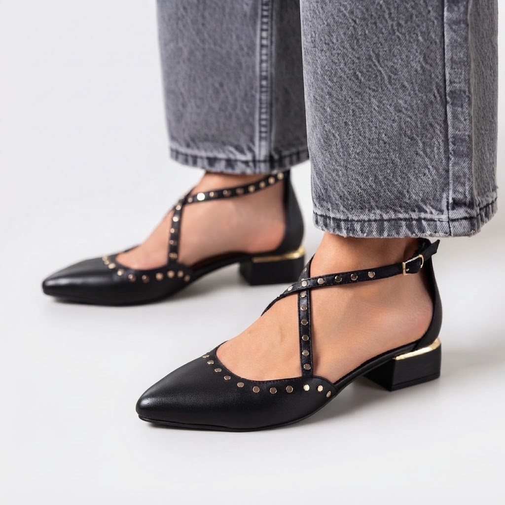 Ballerines mi-saison GIOSEPPO noires
