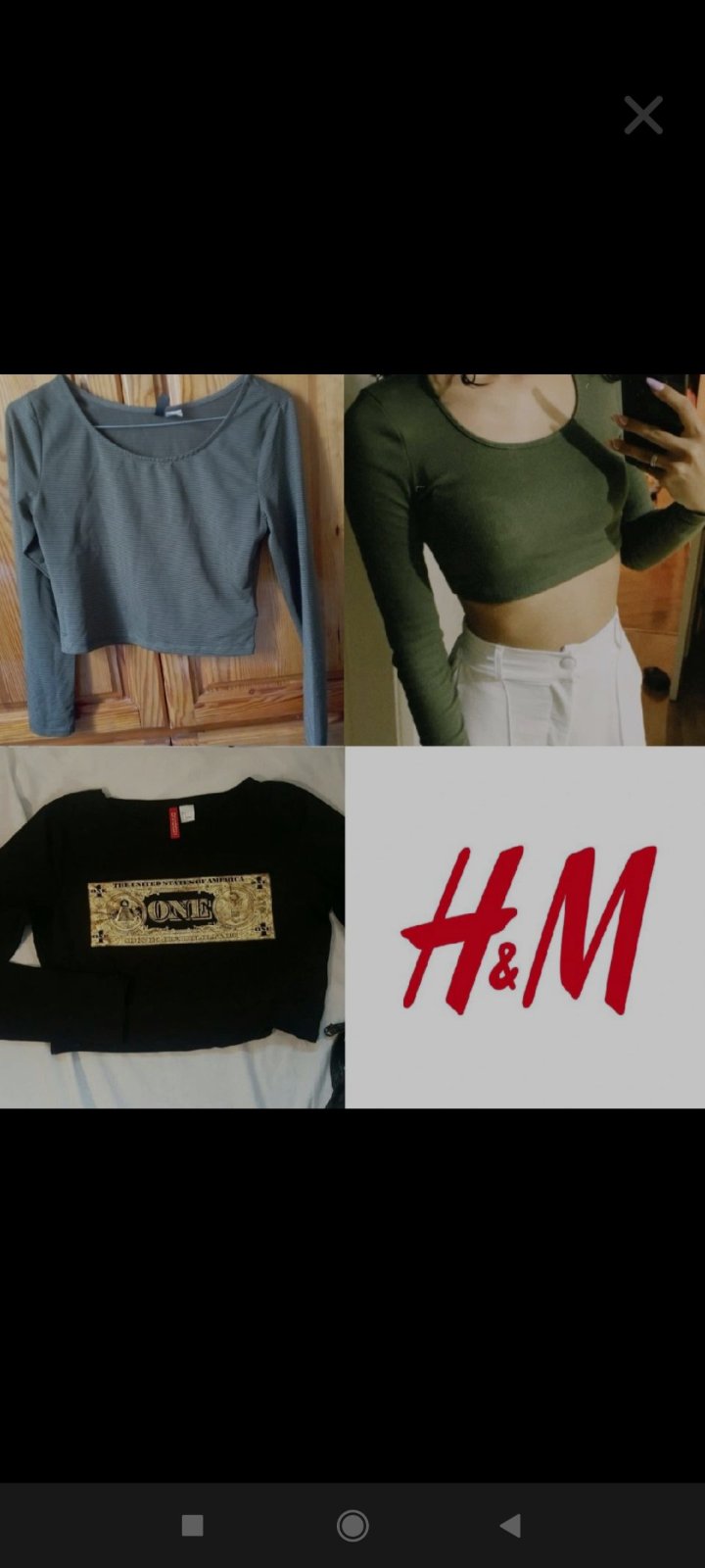 Lot de 2 crop top