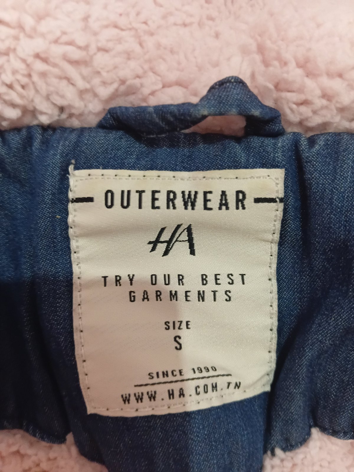 Manteau jean bleu HA