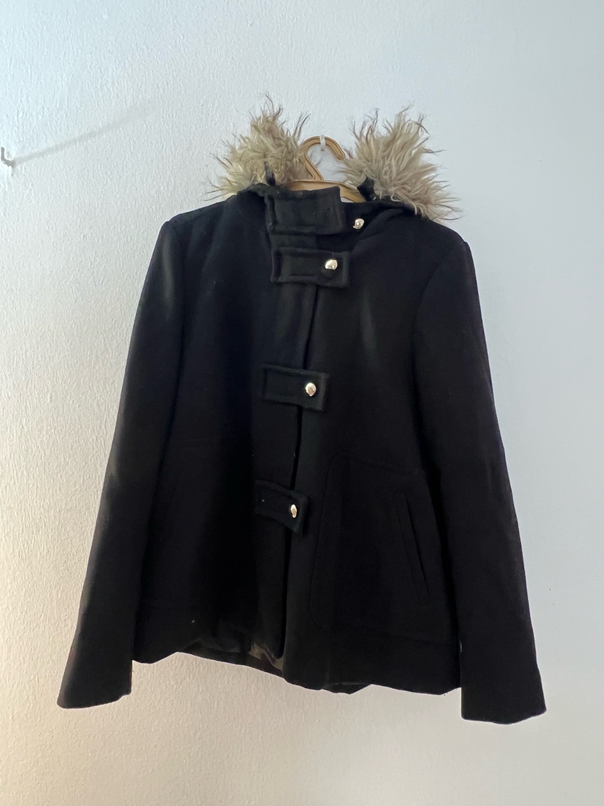 Manteau noir Zara