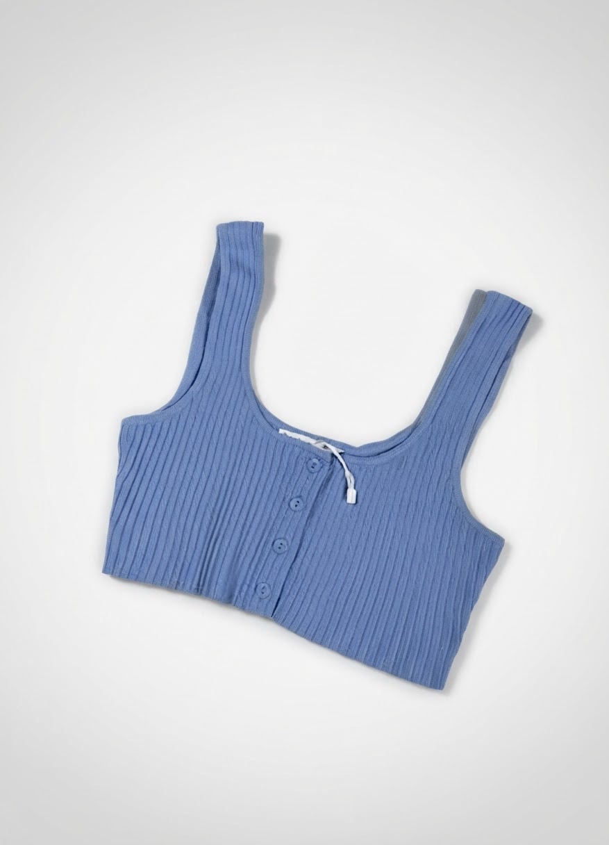 CROP, top bleu 