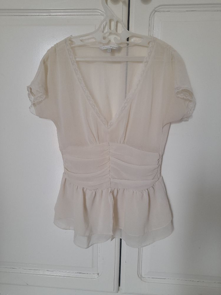 Chemise fine avec dentelle