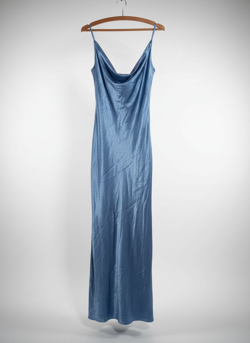 Robe soirée longue en satin