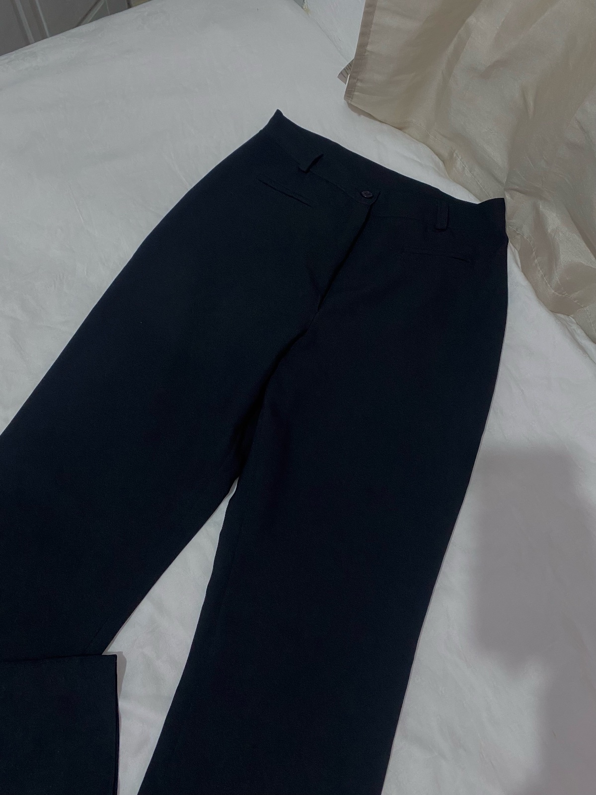Pantalon large noir taille s