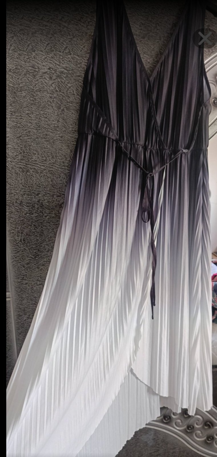 Manifique robe plissée taille 46 violette MNG 🤍