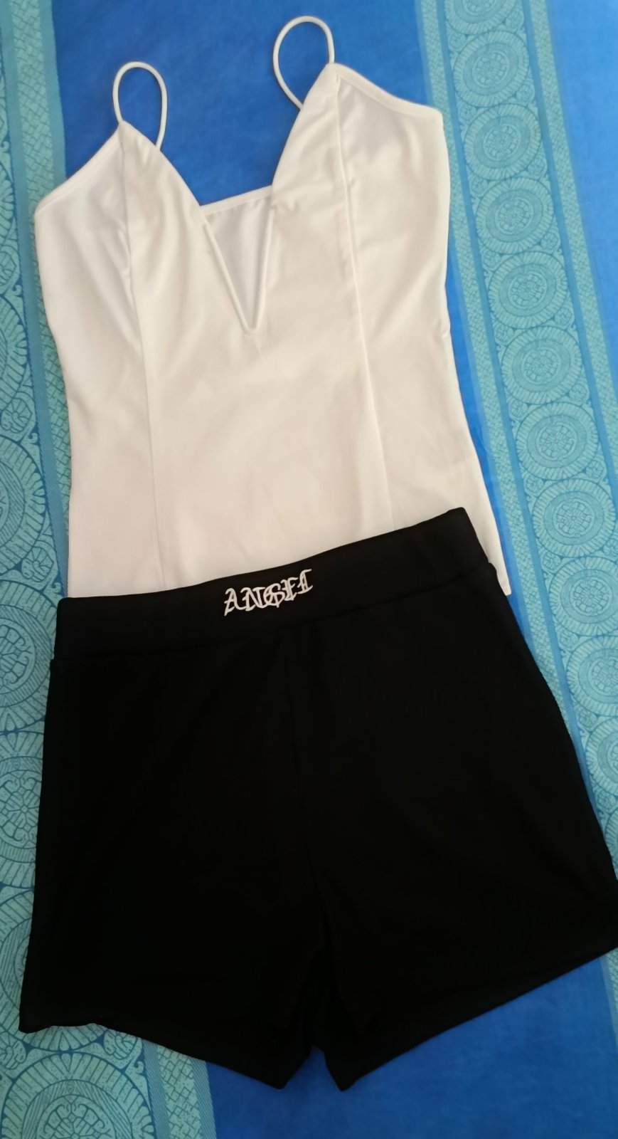  Top plus short Shein T 34🩷🤍❤️ 