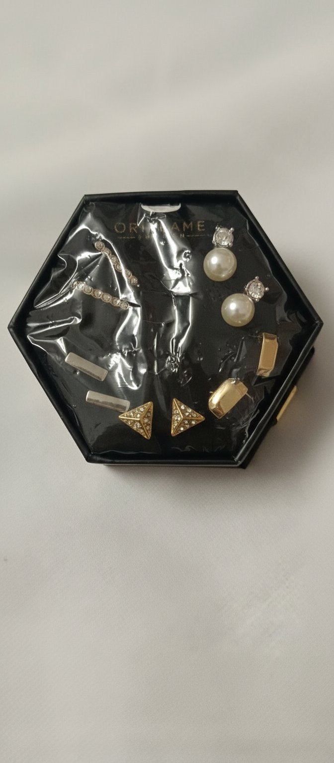 Accessoires boucle d'oreille oriflame  💗🤍❤️