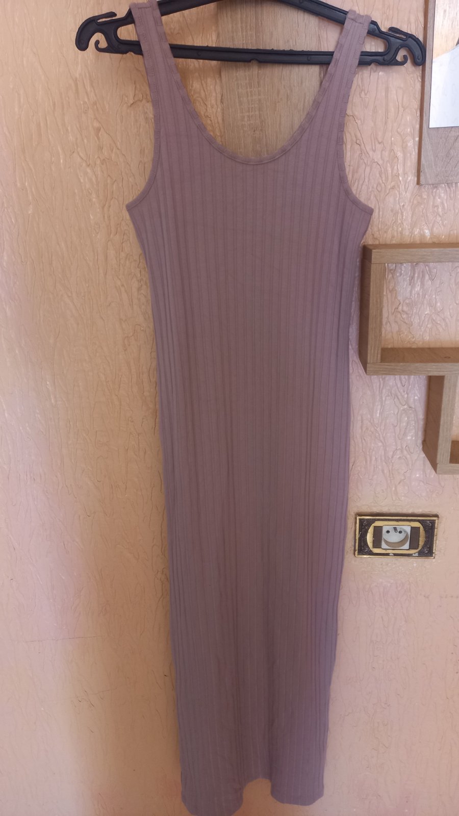 Robe nude beige longue xs /s