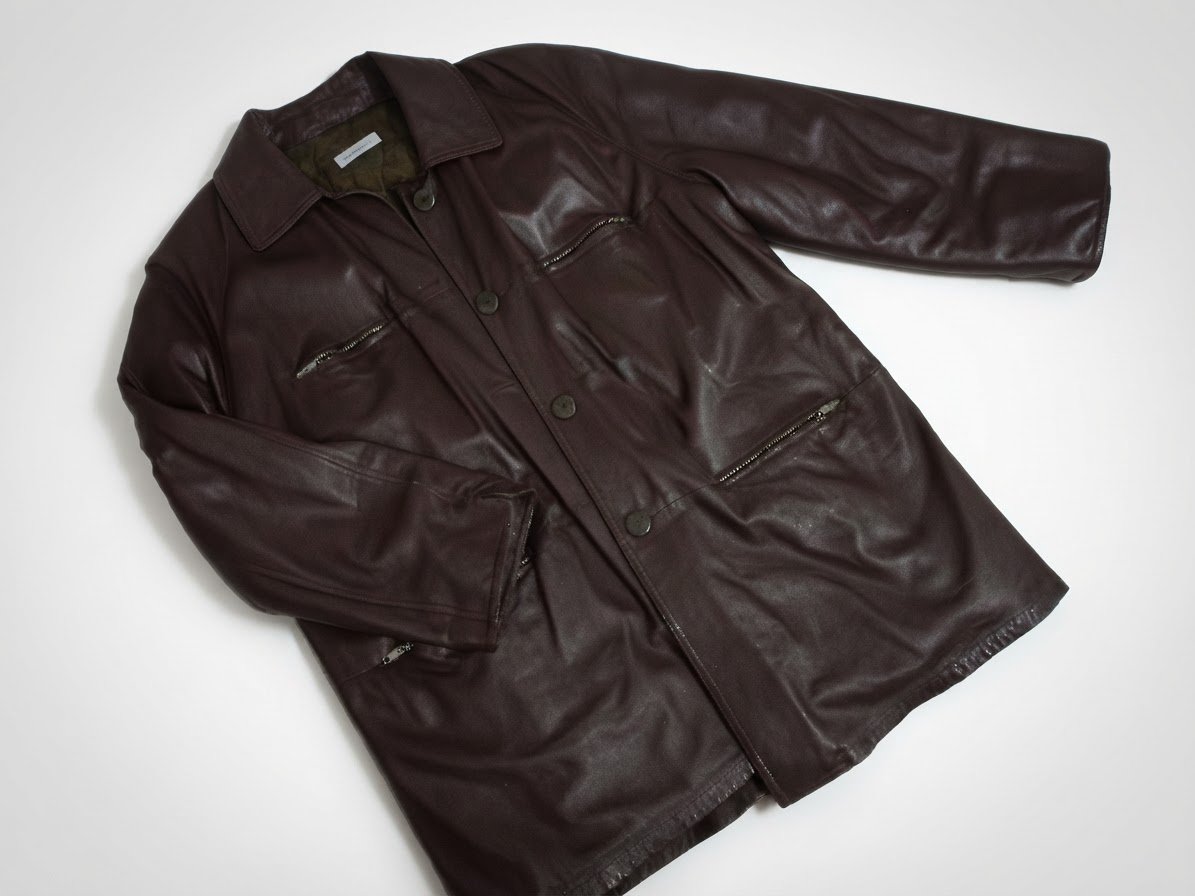 Veste cuir Marron 