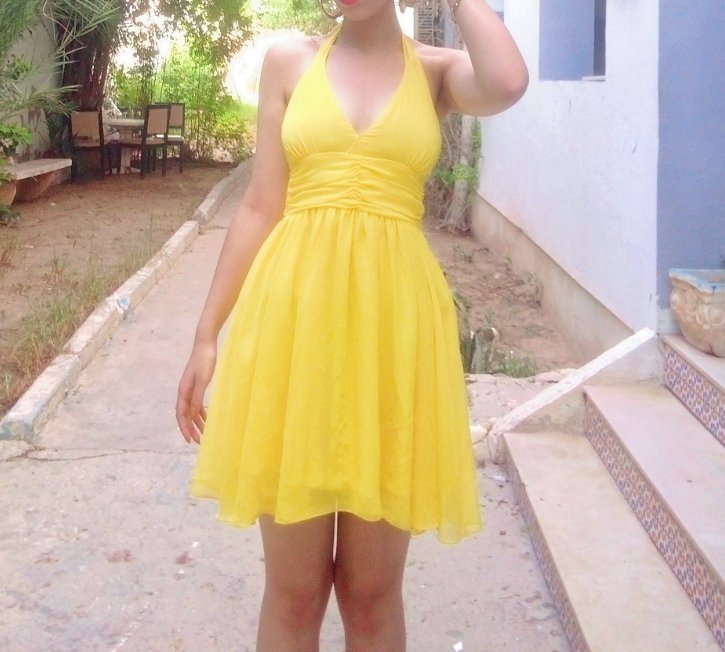 Robe jaune 