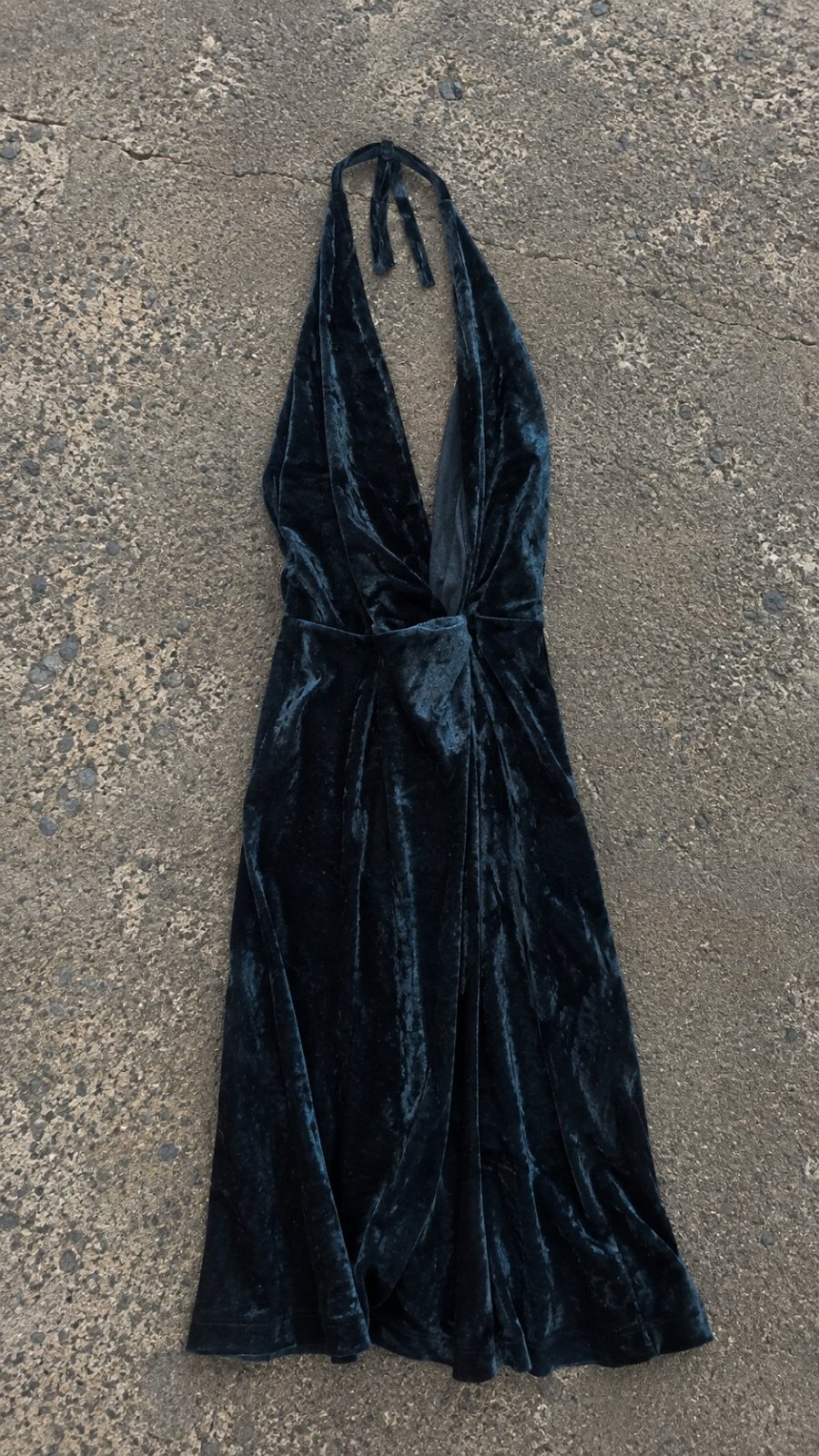 Robe velours blue 