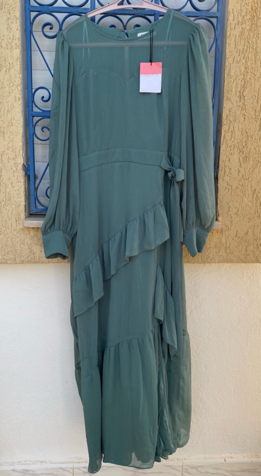 Robe longe vert 