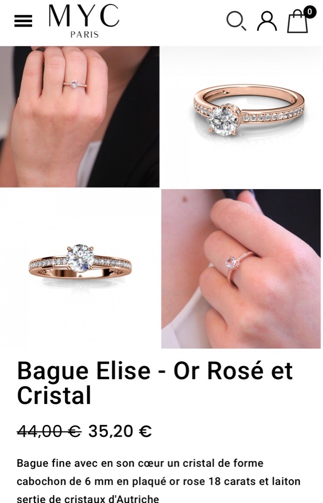 Bague acier inoxydable MYC Paris 