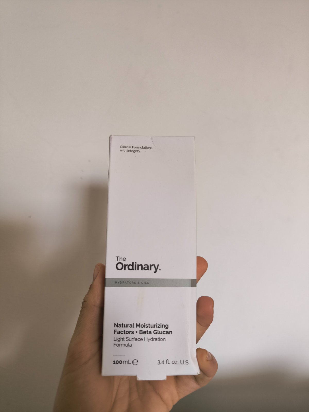 The ordinary natural moisturizing factor + beta glucan 