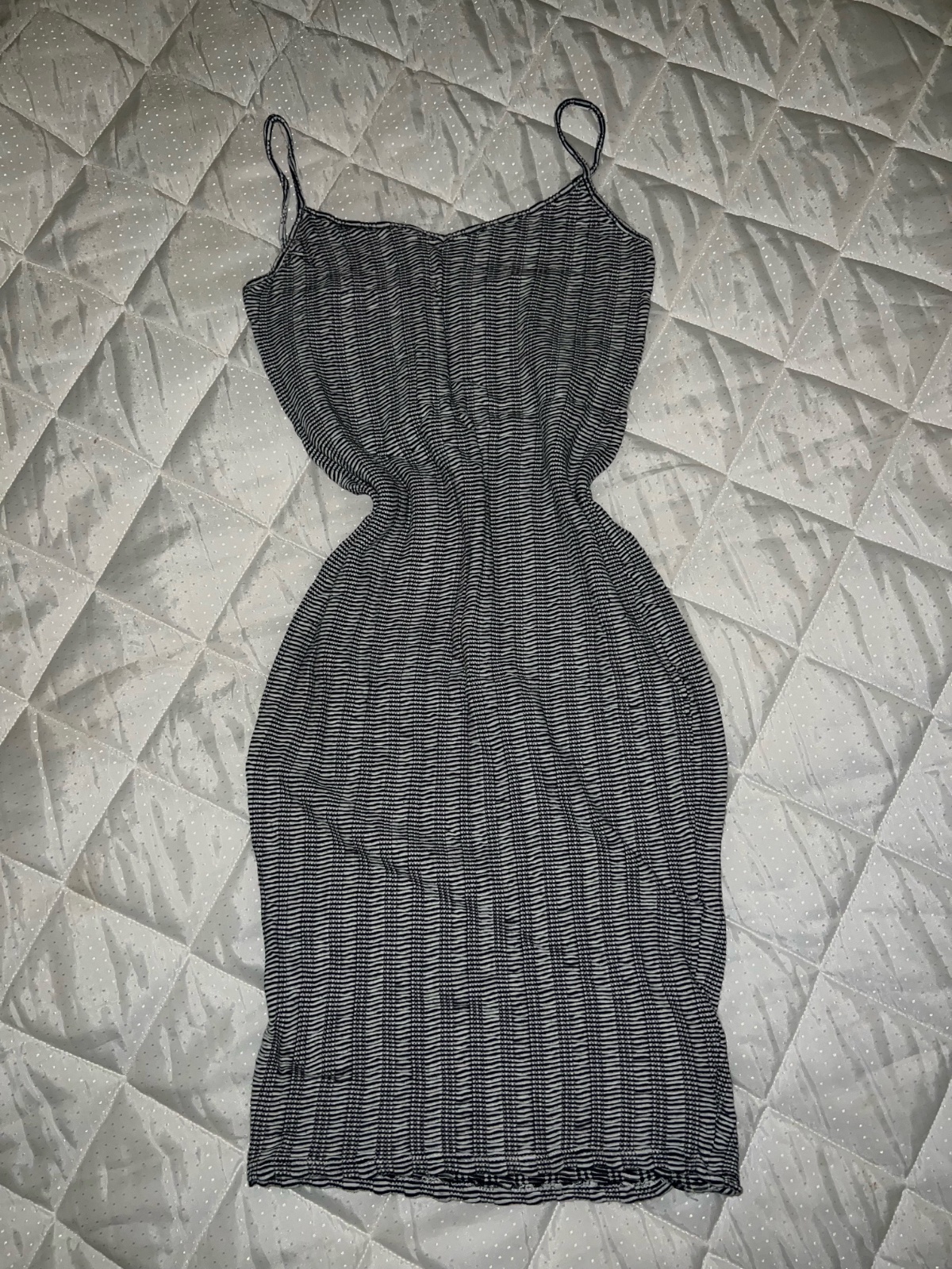 Robe bleu et blanc