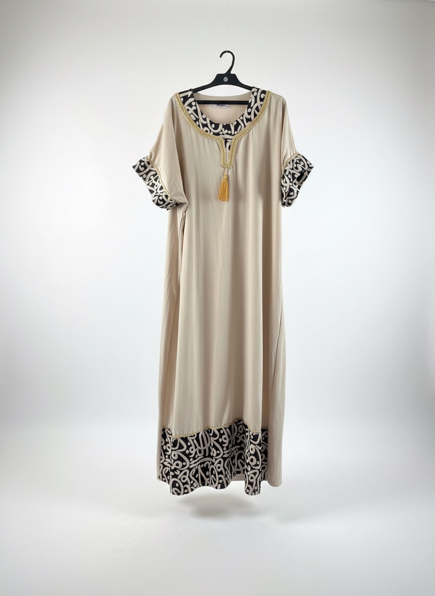 Robe avec calligraphie arabe 