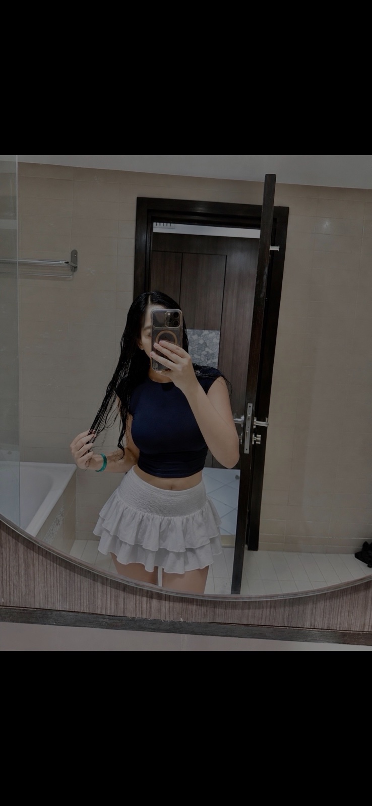 Mini white skirt❤️