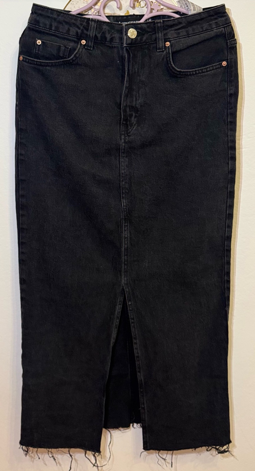 Jupe longue noire Stradivarius