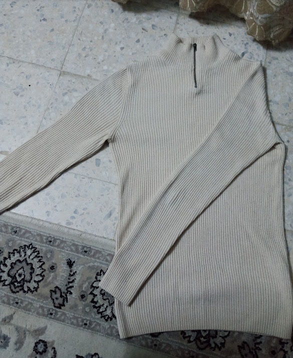 Zip Up beige taille s