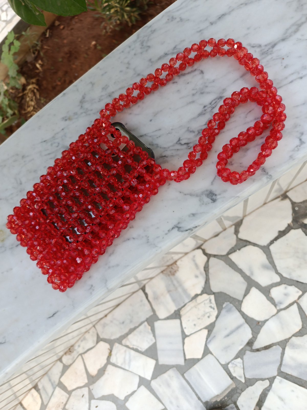 Sac en perle de portable