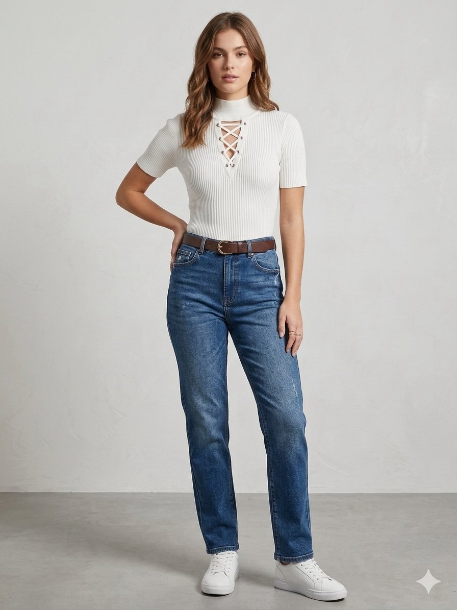 Pull blanc