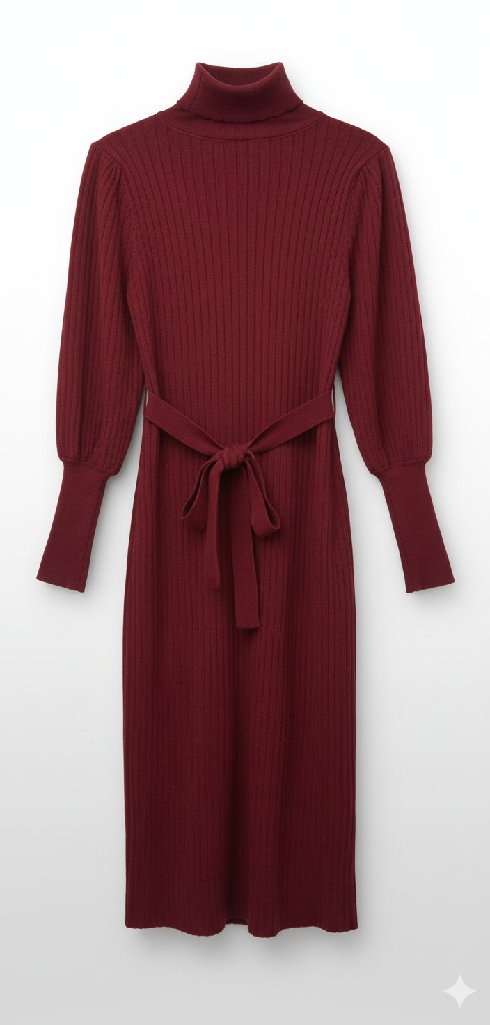 Robe rouge bordeaux shein