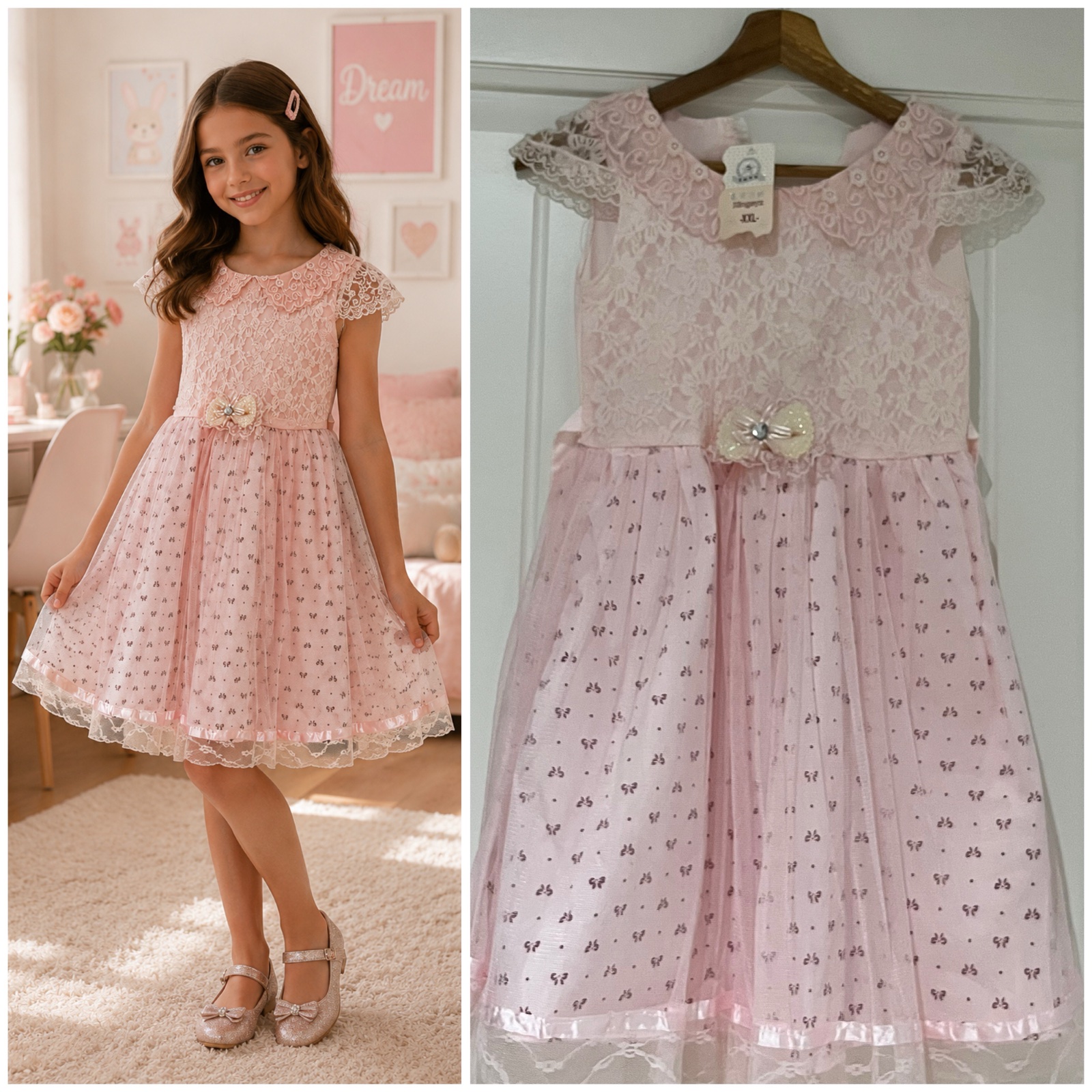 Jolie robe fillette8/10ans avec étiquette💓